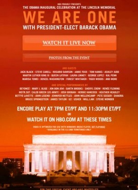 我们是一家:奥巴马就职音乐会We Are One: The Obama Inaugural Celebration at the Lincoln Memorial